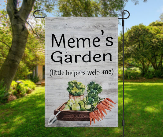 Personalized Garden Flag, Meme's Garden Decor, Mother's Day Gift