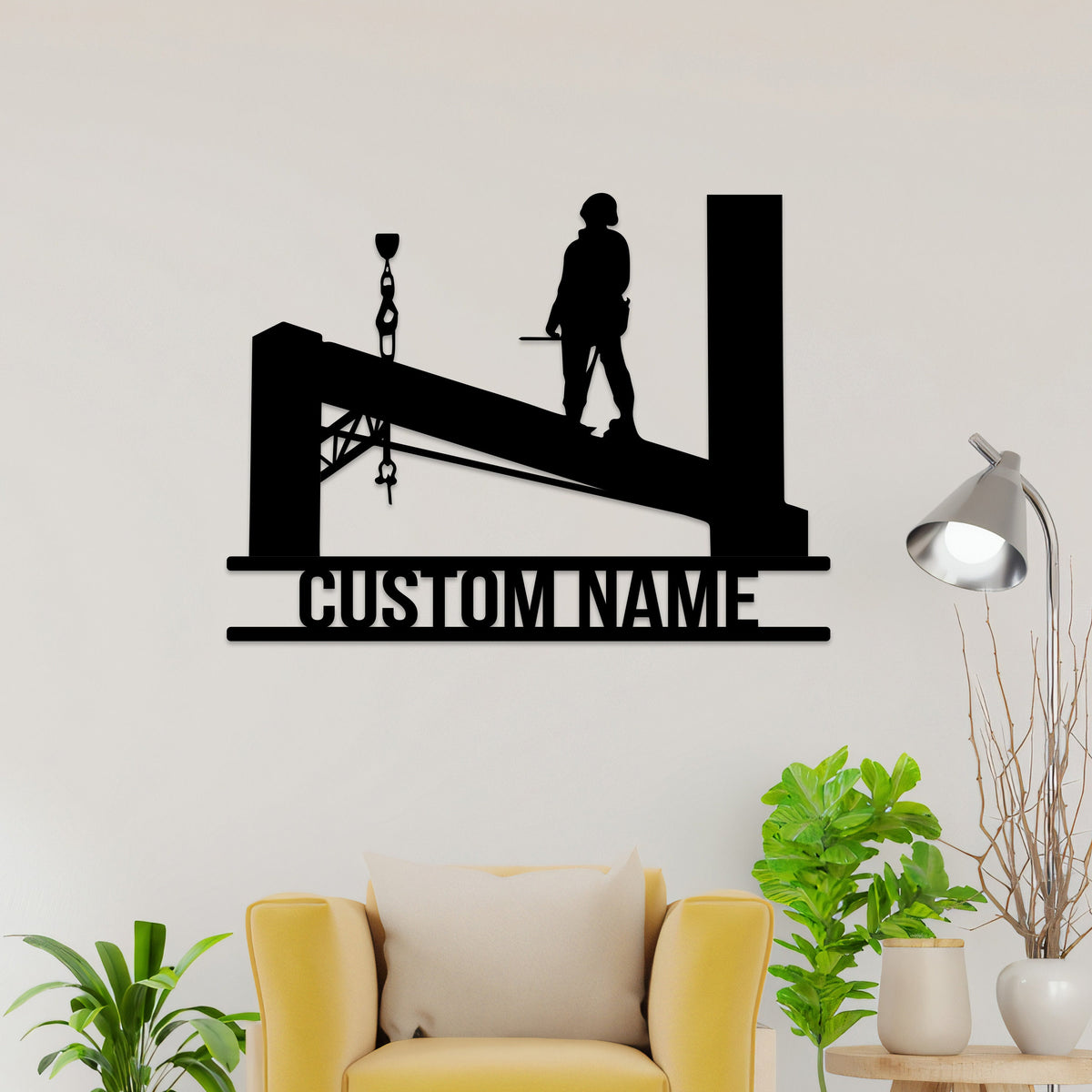 Custom Ironworker Metal Sign Led Lights, Welder Name Sign, Ironworker Home Decor, Welder Wall Hanging Xmas Birthday Gift for Ironworker Dad