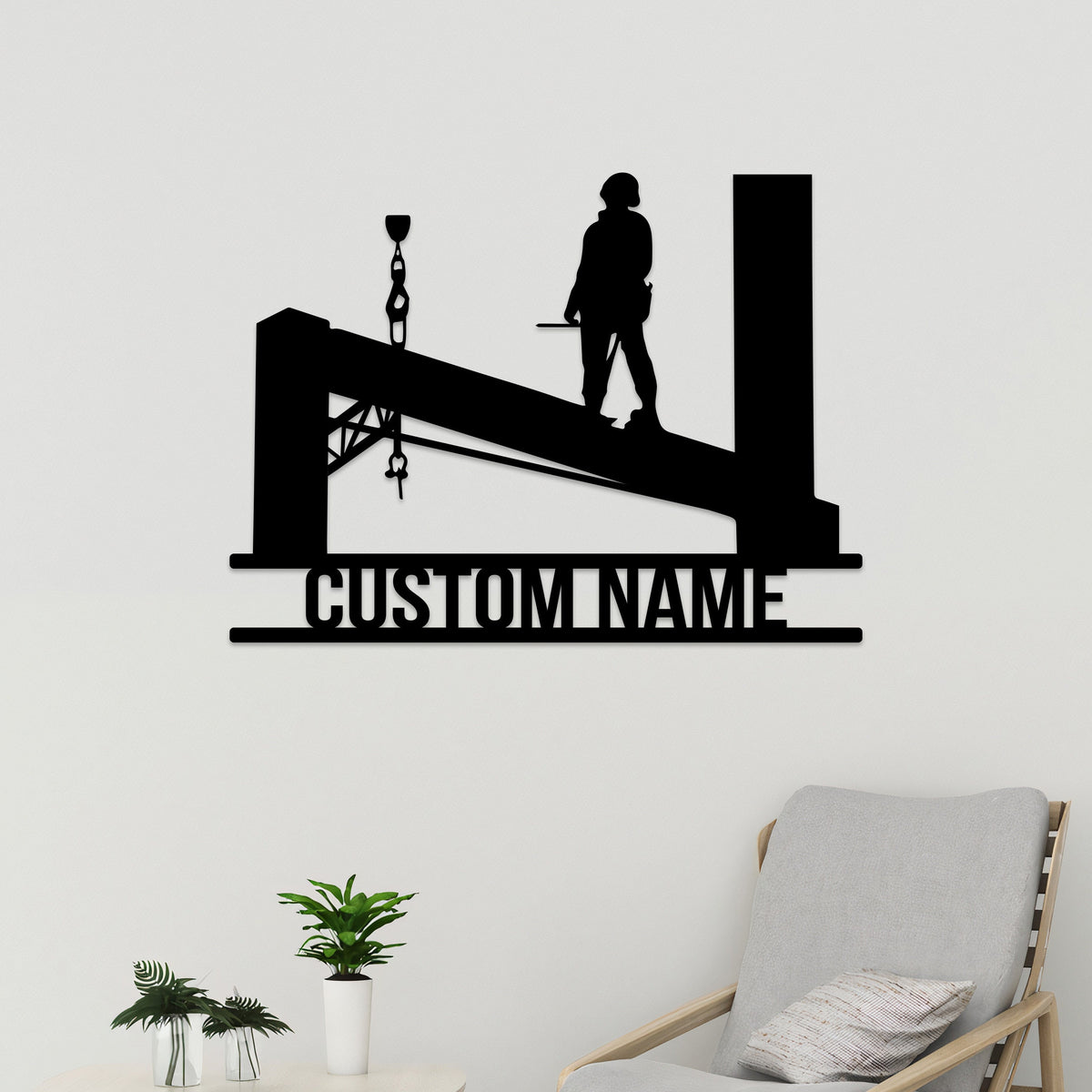 Custom Ironworker Metal Sign Led Lights, Welder Name Sign, Ironworker Home Decor, Welder Wall Hanging Xmas Birthday Gift for Ironworker Dad