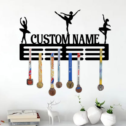 Custom Ballet Medal Hanger with LED Light, Ballerina Award Display
