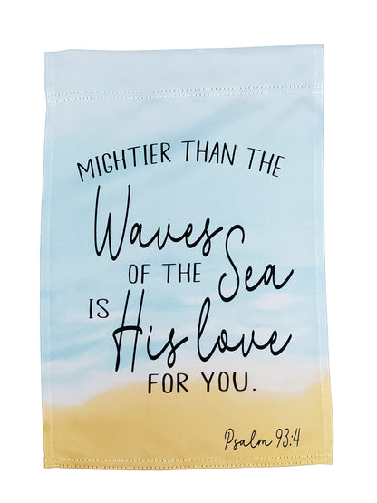 Christian Garden Flag, Bible Verse Decor, His Love Design