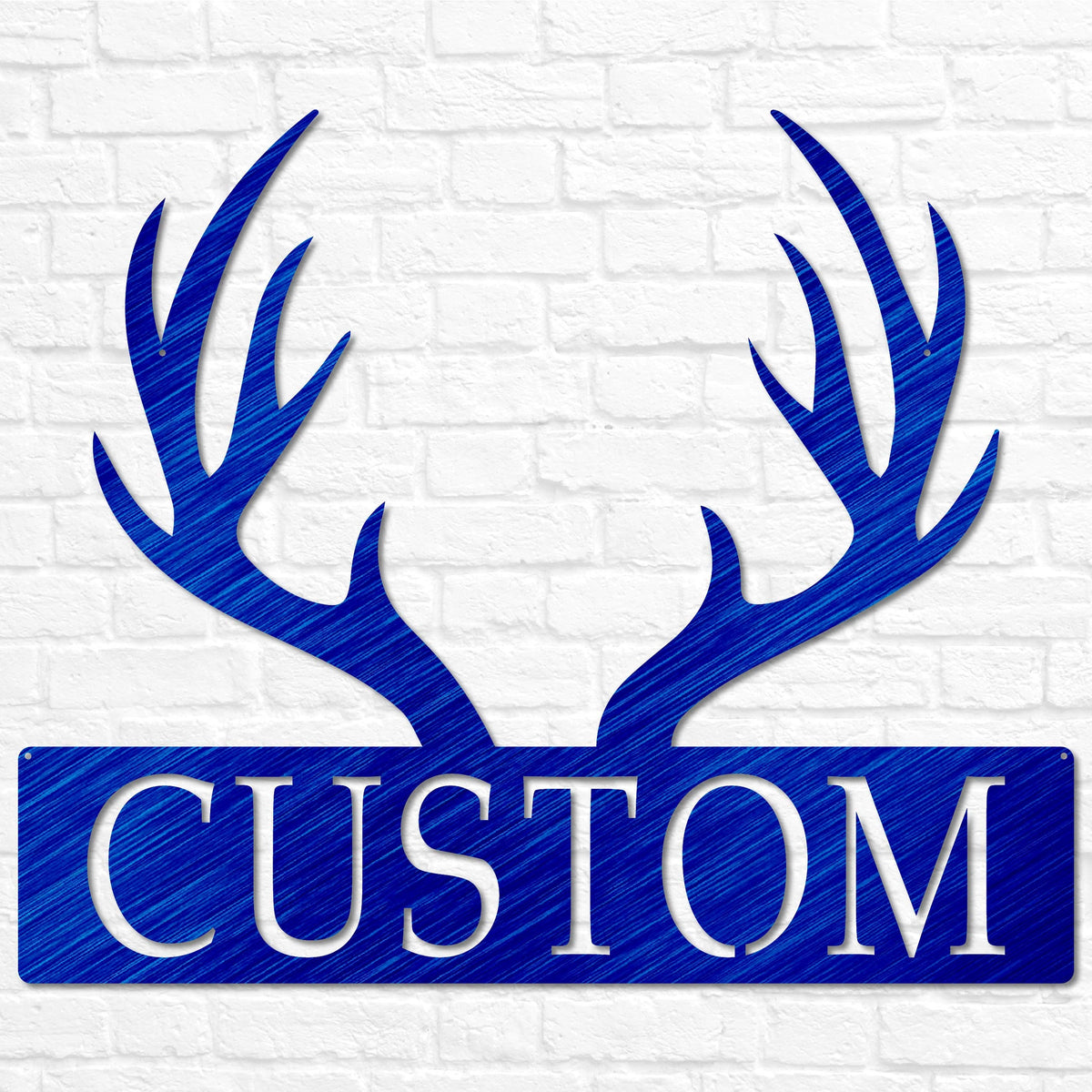Custom Metal Deer Antler Monogram | Deer Antler Decor | Deer Hunter Gift | Deer Name Sign | Fathers Day Gift | Gift for Him | Cabin Sign