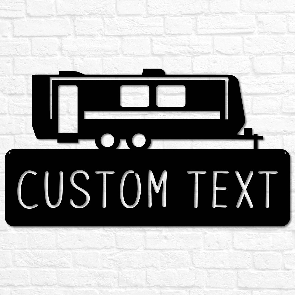 Metal Travel Trailer RV Camper Plaque Sign | Metal Camper Decor | Camping Gift | Campsite Sign | Custom Family Name Camp Sign | Camper Decor