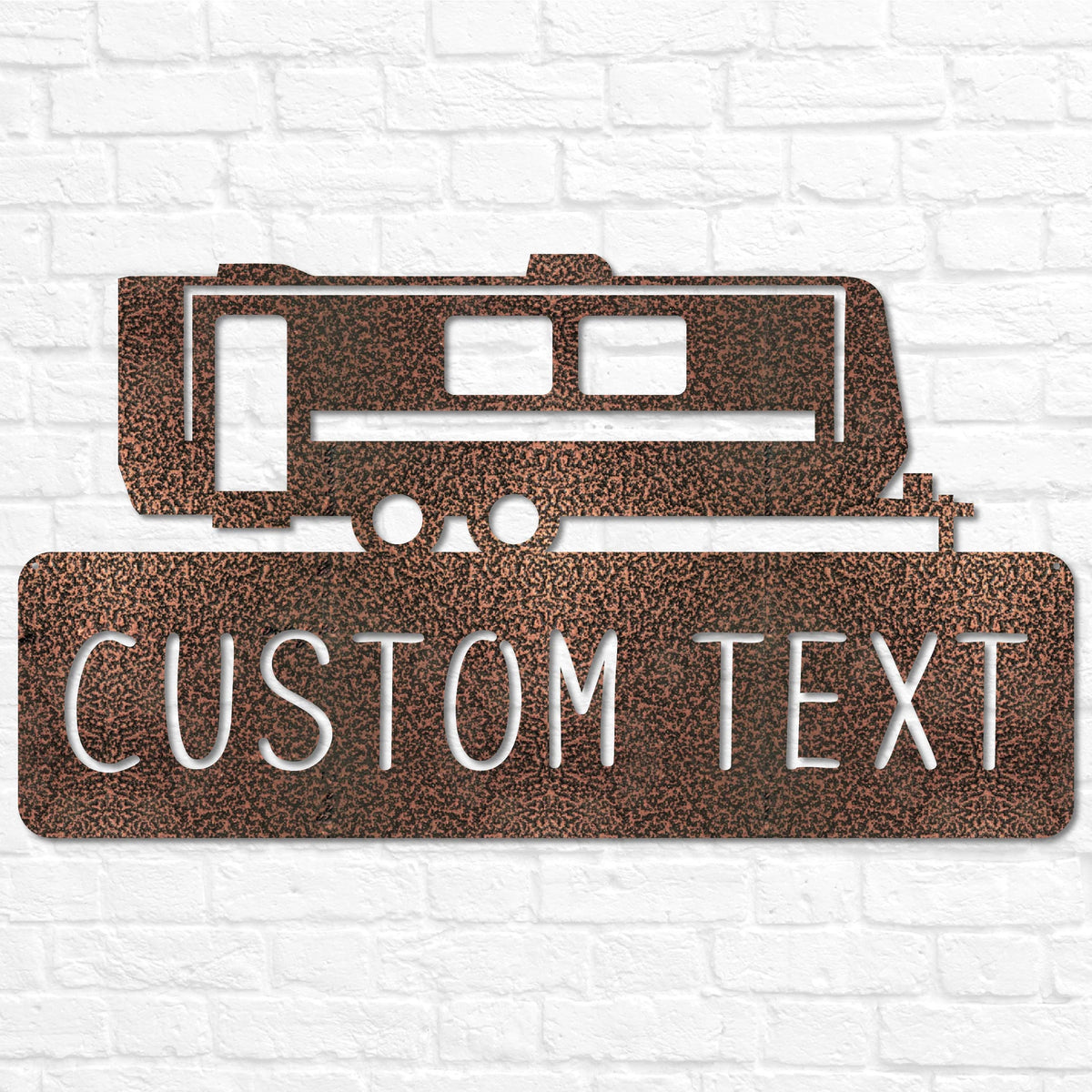 Metal Travel Trailer RV Camper Plaque Sign | Metal Camper Decor | Camping Gift | Campsite Sign | Custom Family Name Camp Sign | Camper Decor