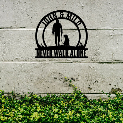 Custom Golden Retriever Metal Sign with LED Lights