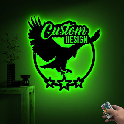Custom Logo Sign with LED Lights, Metal Logo Sign, Custom Your Text, Personalized Business Sign, Custom Your Own, Housewarming Gift