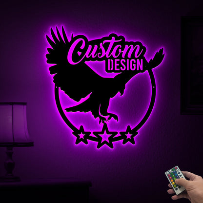 Custom Logo Sign with LED Lights, Metal Logo Sign, Custom Your Text, Personalized Business Sign, Custom Your Own, Housewarming Gift