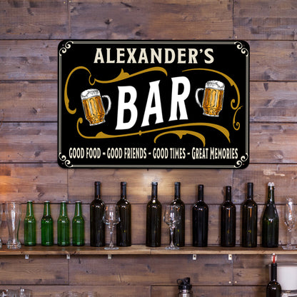 Personalized Home Bar Sign, Rustic Tavern Decor, Bar Gifts, Custom Bar Sign, Beer Lover, Wall Art For Home Bar, Housewarming Gifts