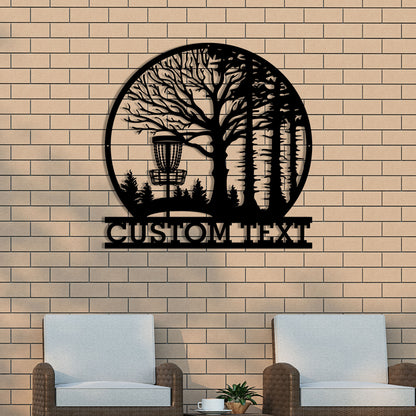 Custom Disc Golf Metal Sign with Led Lights, Personalized Disc Golfer Name Sign, Disc Golf Wall Art, Sprorts Sign, Gift For Dad, Home Decor