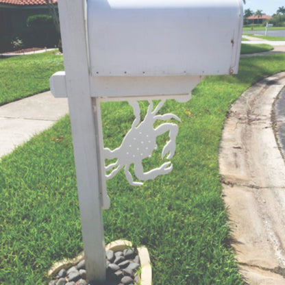 Crab Mailbox Bracket - Coastal Outdoor Decor, 12x16 inch