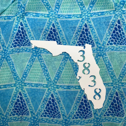 Florida Address Sign - Coastal Personalized House Number Plaque