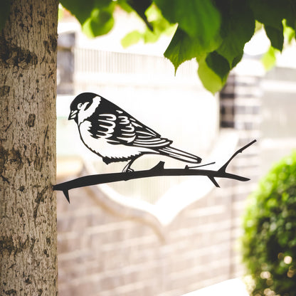 Rustic Swallow Tree Stake | Handcrafted Corten Steel Garden Décor | Perfect Gift for Nature Lovers | Outdoor Decoration | Grandma's Garden