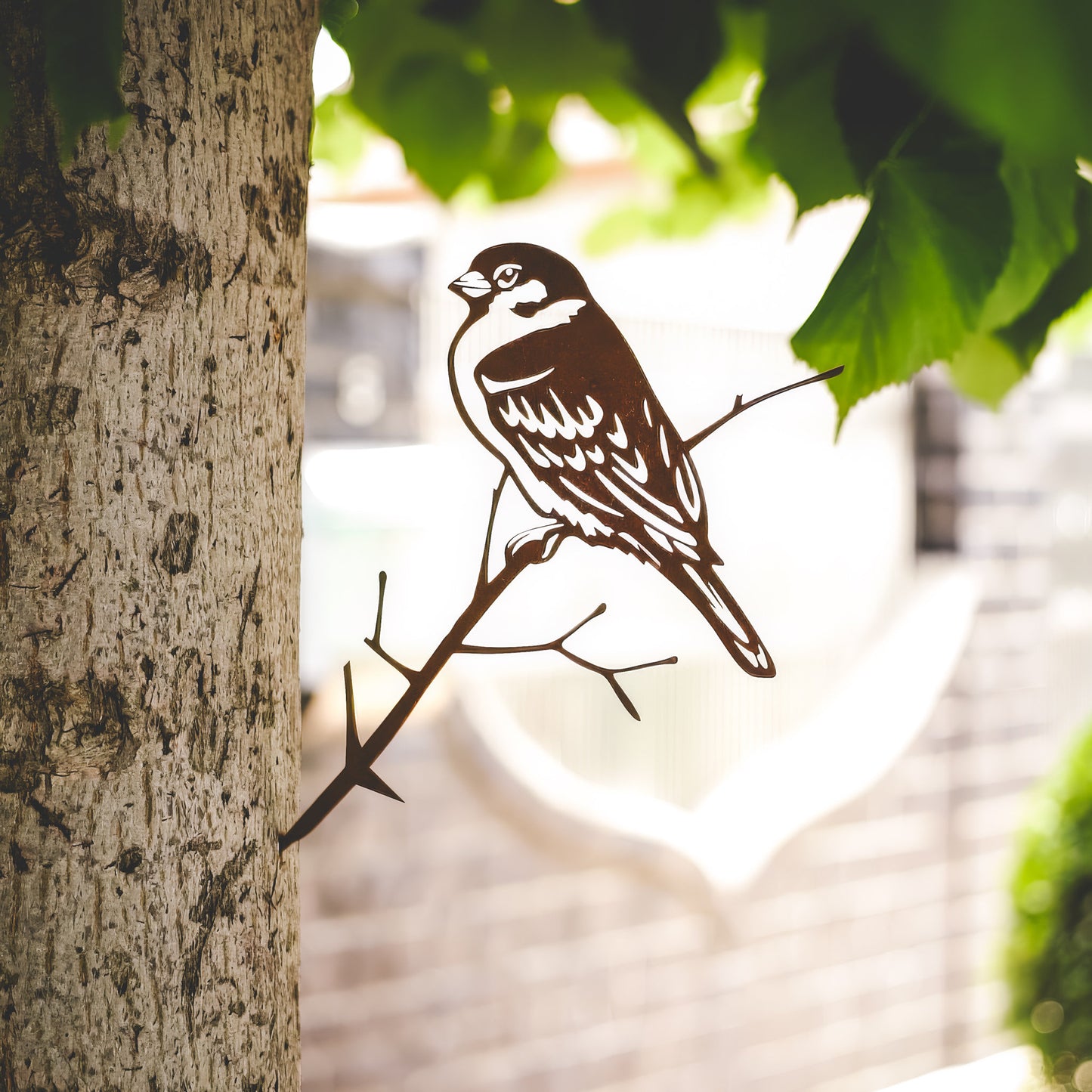 Sparrow Tree Stake | Bird Garden Stake | Rustic Garden Décor | Perfect Gift for Bird Lovers | Nature-Inspired Decor | Gift Idea for Her