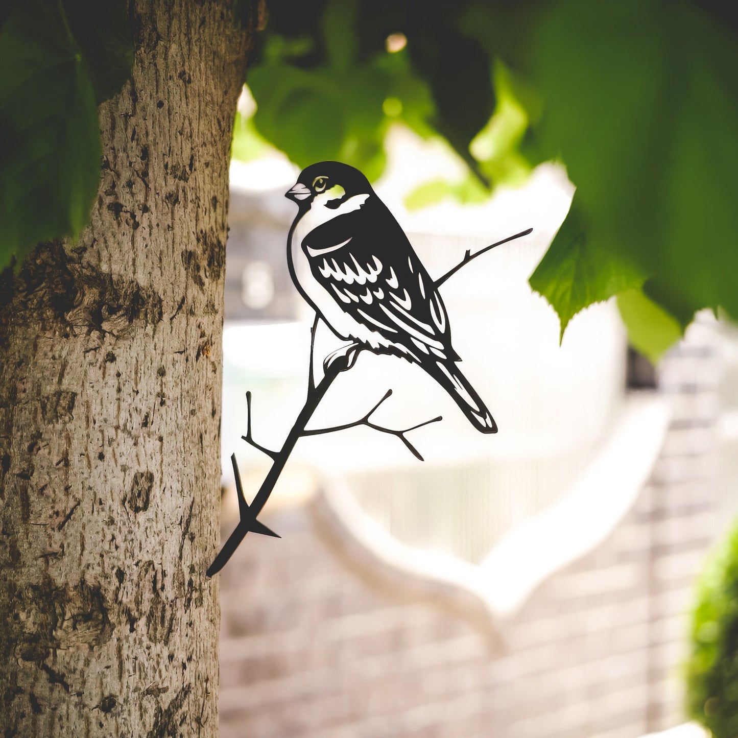 Sparrow Tree Stake | Bird Garden Stake | Rustic Garden Décor | Perfect Gift for Bird Lovers | Nature-Inspired Decor | Gift Idea for Her
