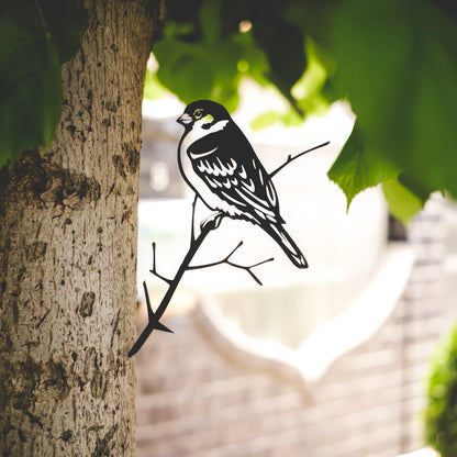 Sparrow Tree Stake | Bird Garden Stake | Rustic Garden Décor | Perfect Gift for Bird Lovers | Nature-Inspired Decor | Gift Idea for Her
