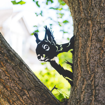 Garden Decoration Squirrel | Metal Garden Stake | Rust Garden Decoration | Garden Decor Figures | Christmas Gift Idea | Christmas Present