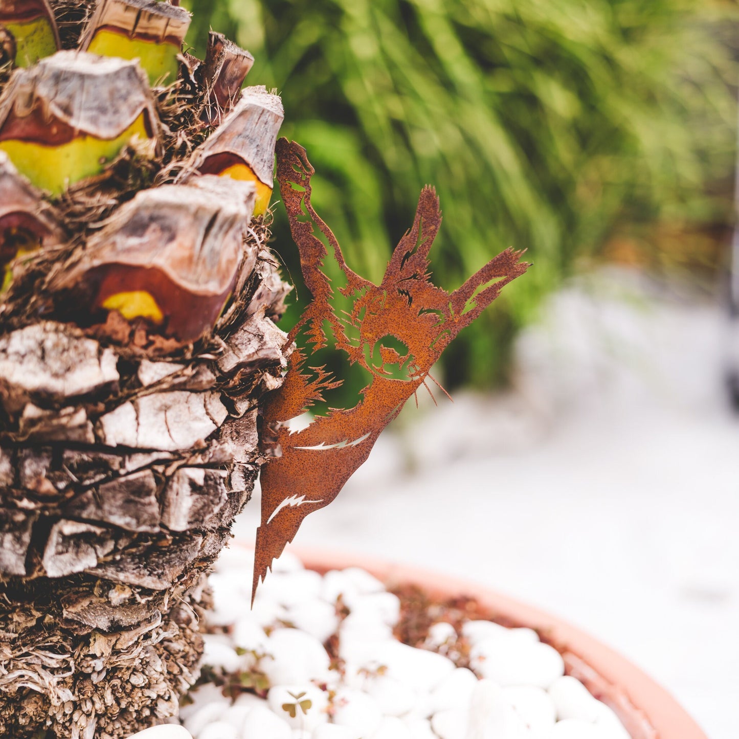 Hanging Squirrel Tree Decor | Handmade Corten Steel Garden Decoration | Gift for Nature Lovers | Rustic Charm | Garden Figurines for Grandma