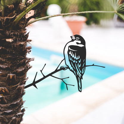 Sparrow Tree Stake | Bird Garden Stake | Rustic Garden Décor | Perfect Gift for Bird Lovers | Nature-Inspired Decor | Gift Idea for Her