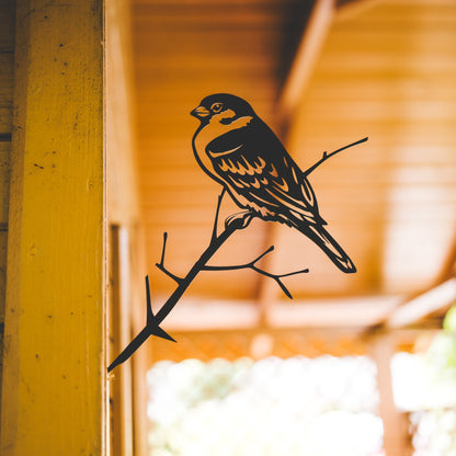 Sparrow Tree Stake | Bird Garden Stake | Rustic Garden Décor | Perfect Gift for Bird Lovers | Nature-Inspired Decor | Gift Idea for Her