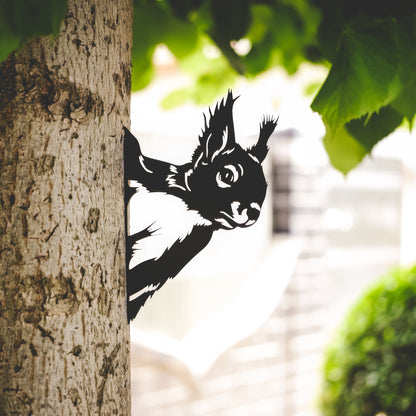 Garden Decoration Squirrel | Metal Garden Stake | Rust Garden Decoration | Garden Decor Figures | Christmas Gift Idea | Christmas Present