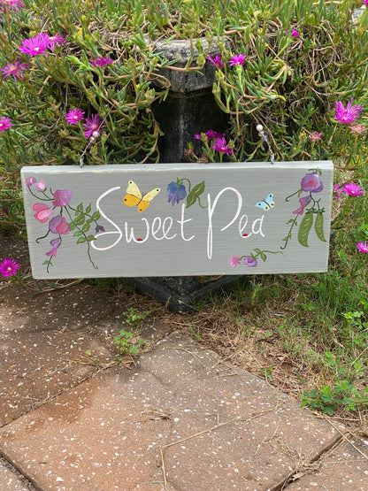 Strawberry Fields Forever | Custom Hand Painted Garden Sign | Unique Garden Gift for Gardeners