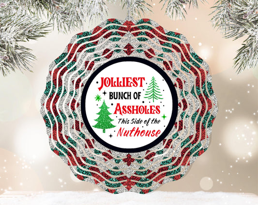 Jolliest Bunch Christmas Wind Spinner