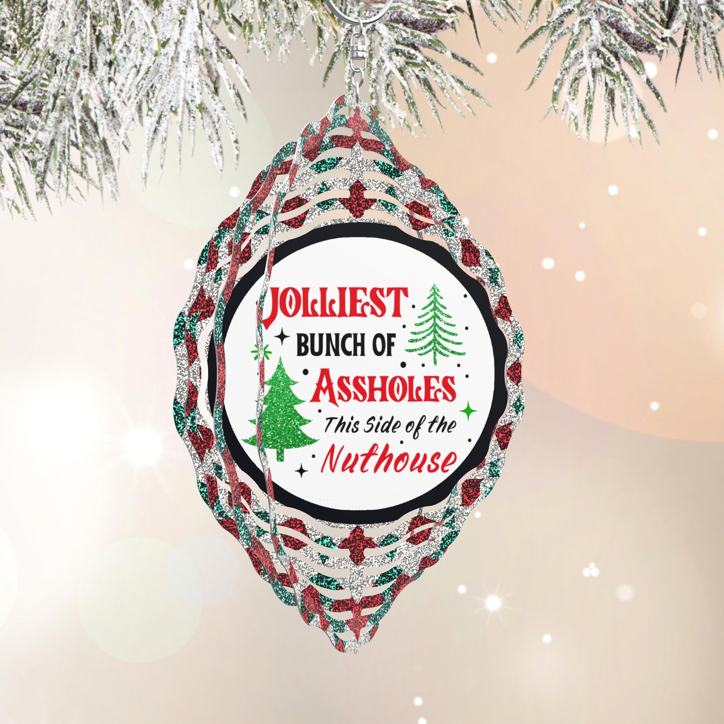 Jolliest Bunch Christmas Wind Spinner