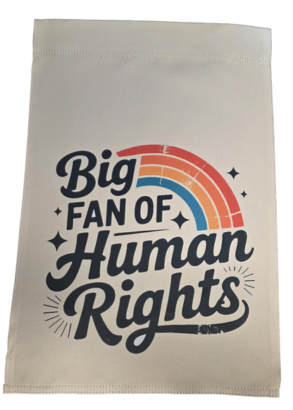 Human Rights Garden Flag, Retro Rainbow, Equality Yard Decor