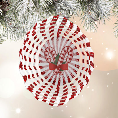 Candy Cane Wind Spinner