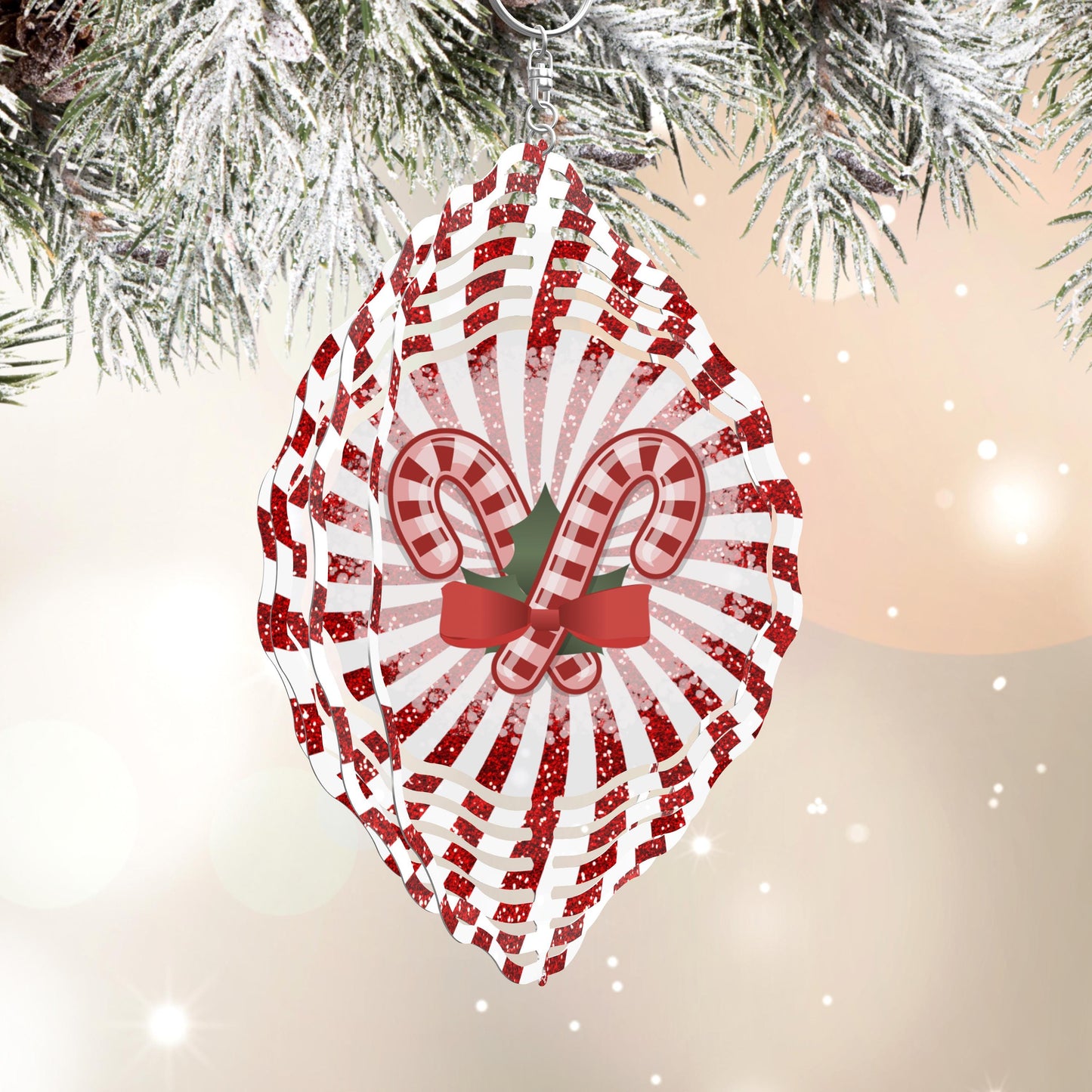 Candy Cane Wind Spinner