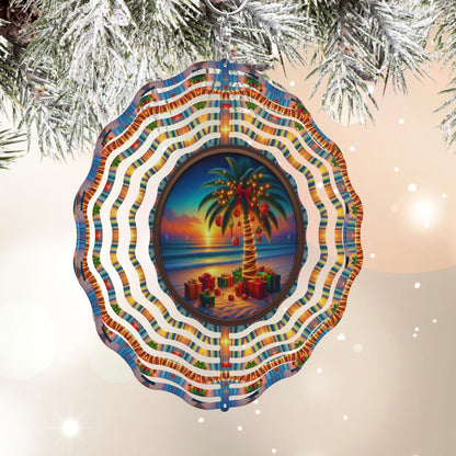 Beach Christmas Wind Spinner