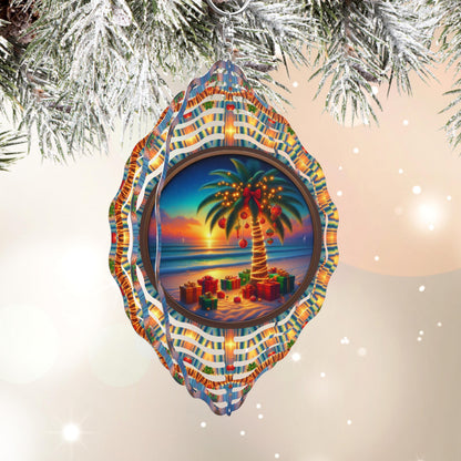 Beach Christmas Wind Spinner