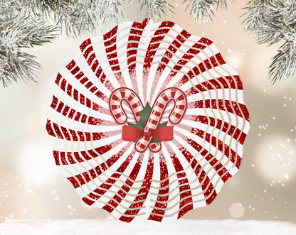 Candy Cane Wind Spinner