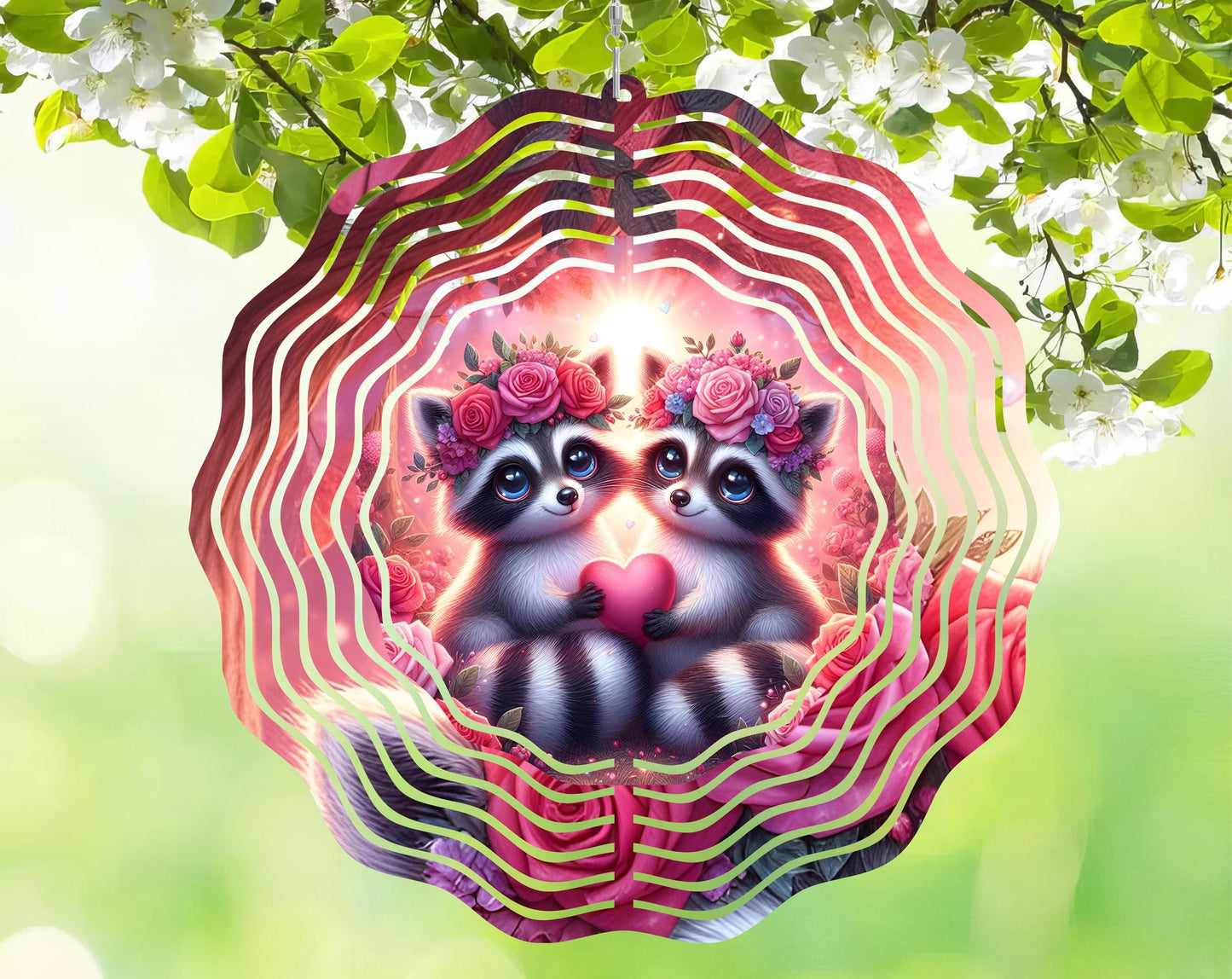 Sweetheart Wind Spinner, Aluminum Sublimation Porch Decor