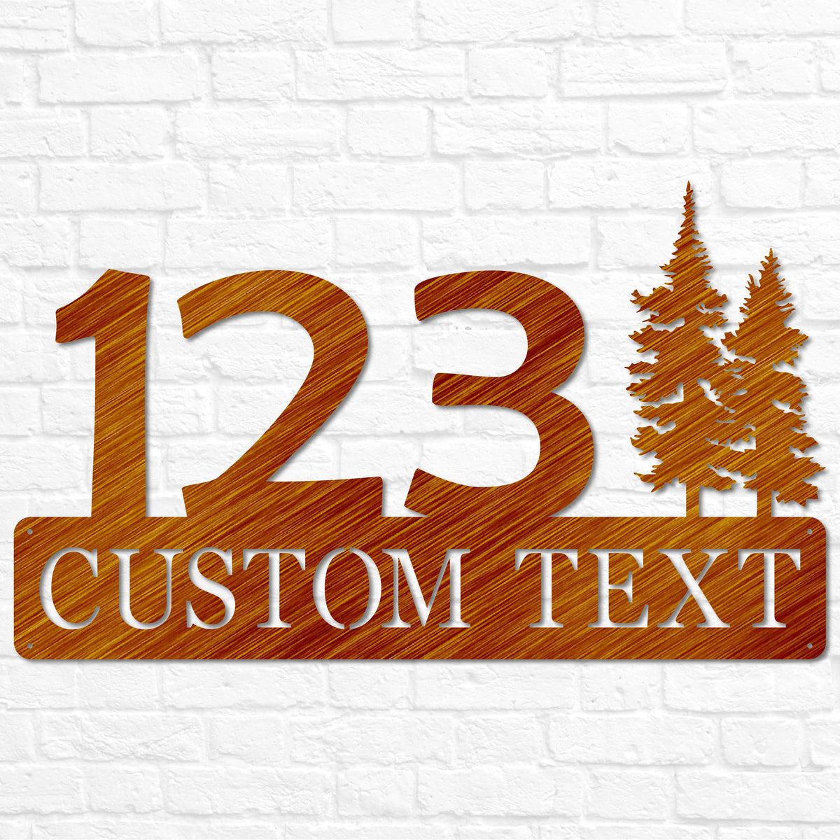 Home Metal Address Plaque Sign | Custom Address Decor | Housewarming Wedding Anniversary Closing Gift | Outdoor House Number Front Door Sign