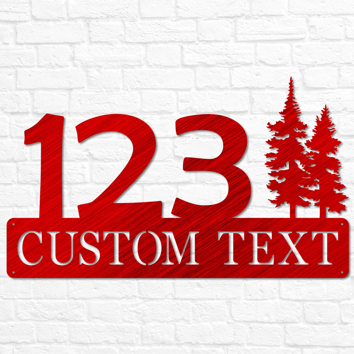 Home Metal Address Plaque Sign | Custom Address Decor | Housewarming Wedding Anniversary Closing Gift | Outdoor House Number Front Door Sign