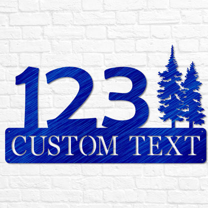 Home Metal Address Plaque Sign | Custom Address Decor | Housewarming Wedding Anniversary Closing Gift | Outdoor House Number Front Door Sign