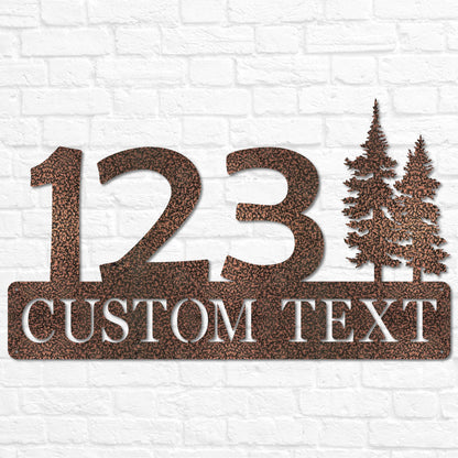 Home Metal Address Plaque Sign | Custom Address Decor | Housewarming Wedding Anniversary Closing Gift | Outdoor House Number Front Door Sign