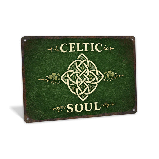 Celtic soul sign, Irish wall decor, Celtic decor,Irish heritage, Pub wall decor, Irish pride sign, St Patricks decor, Irish Heritage Lovers