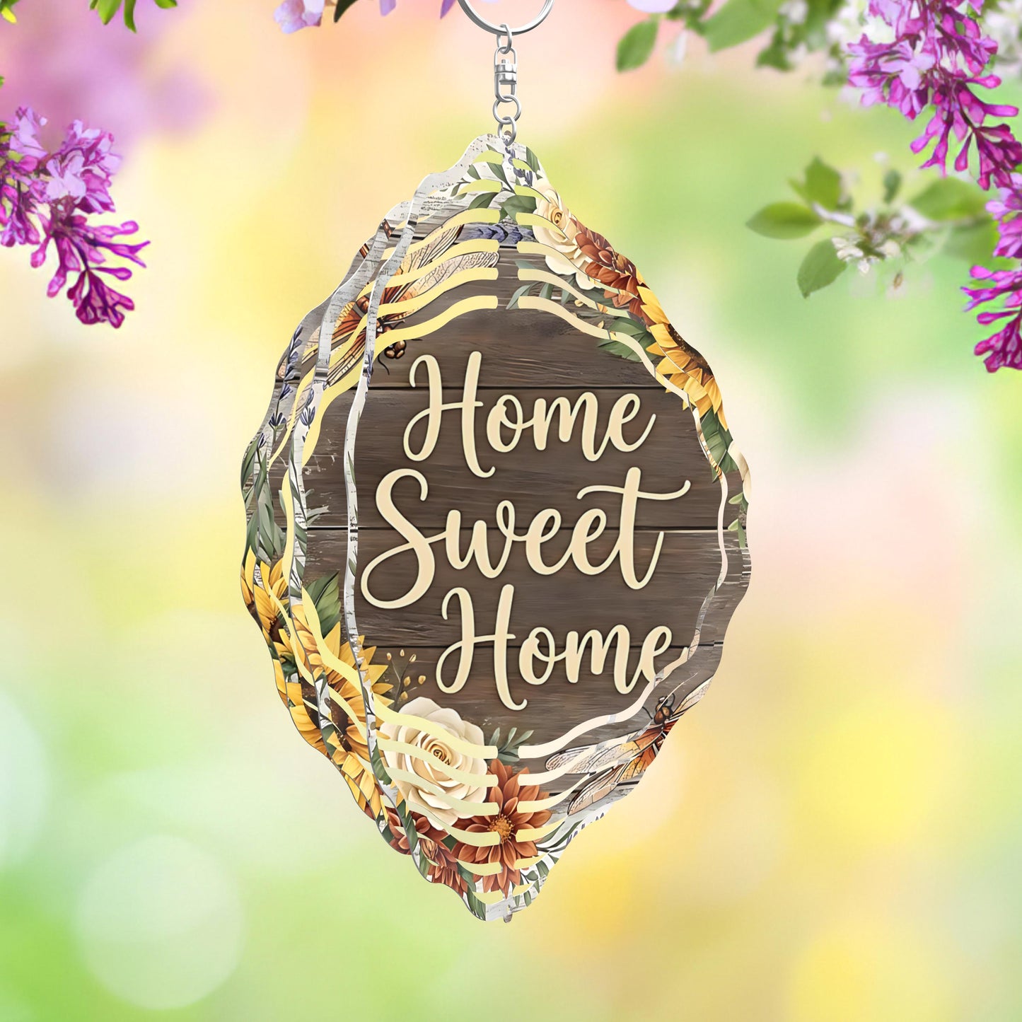 Home Sweet Home Wind Spinner, Sublimated Aluminum Porch Decor