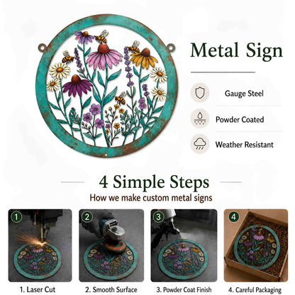 Personalized Mountain Metal Wall Art, Custom Family Name Sign, Rustic Outdoor Decor, Cabin Lodge Wall Decor, Nature Gift