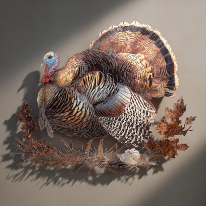 Wild Turkey Metal Wall Art Rustic Hunting Lodge Farmhouse Decor