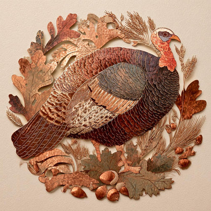 Wild Turkey Metal Wall Art Rustic Hunting Lodge Farmhouse Decor