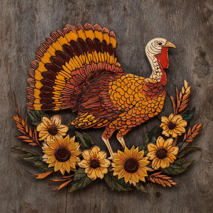 Wild Turkey Metal Wall Art Rustic Hunting Lodge Farmhouse Decor