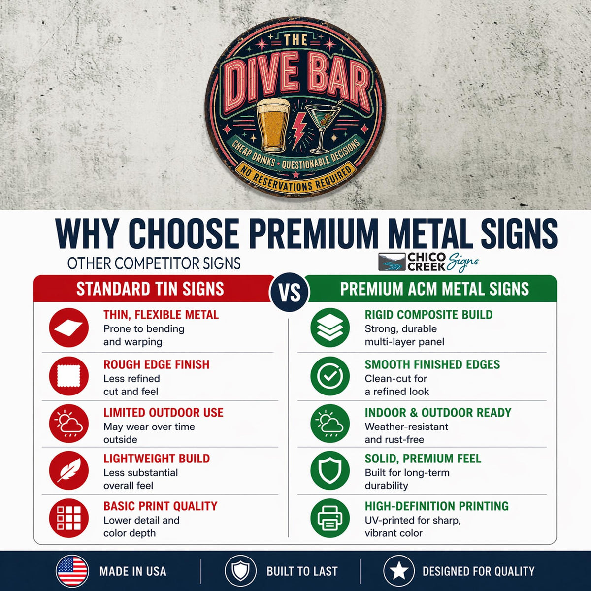 Dive Bar Sign, Round Metal Neon Retro Bar Wall Art, Cheap Drinks Questionable Decisions, Bar Decor, Home Bar Sign, Funny Bar Sign, Man Cave