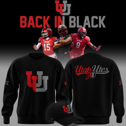 Limited edition Sweatshirt Back In Black Utah Utes football