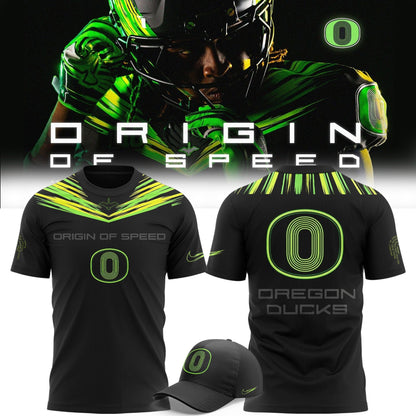 Unisex Black Oregon Ducks Origin of Speed T-shirt