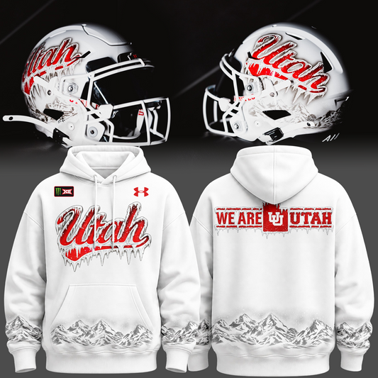 Exclusive 2026 Hoodie Ice Cold WHITE OUT Utah Utes football