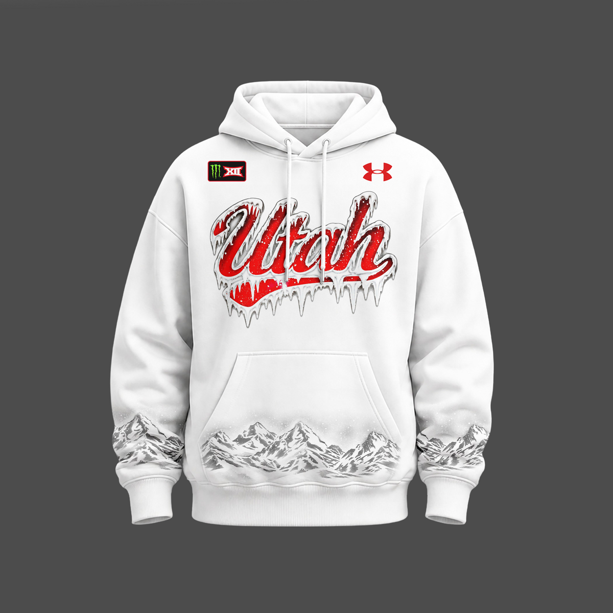 Exclusive 2026 Hoodie Ice Cold WHITE OUT Utah Utes football