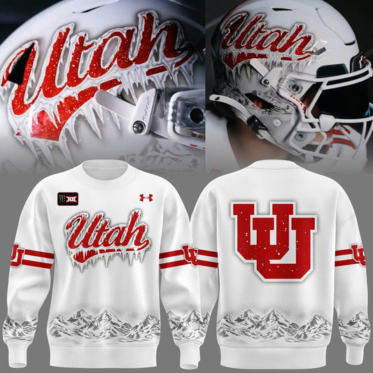 Exclusive Sweatshirt Ice Cold WHITE OUT Utah Utes football